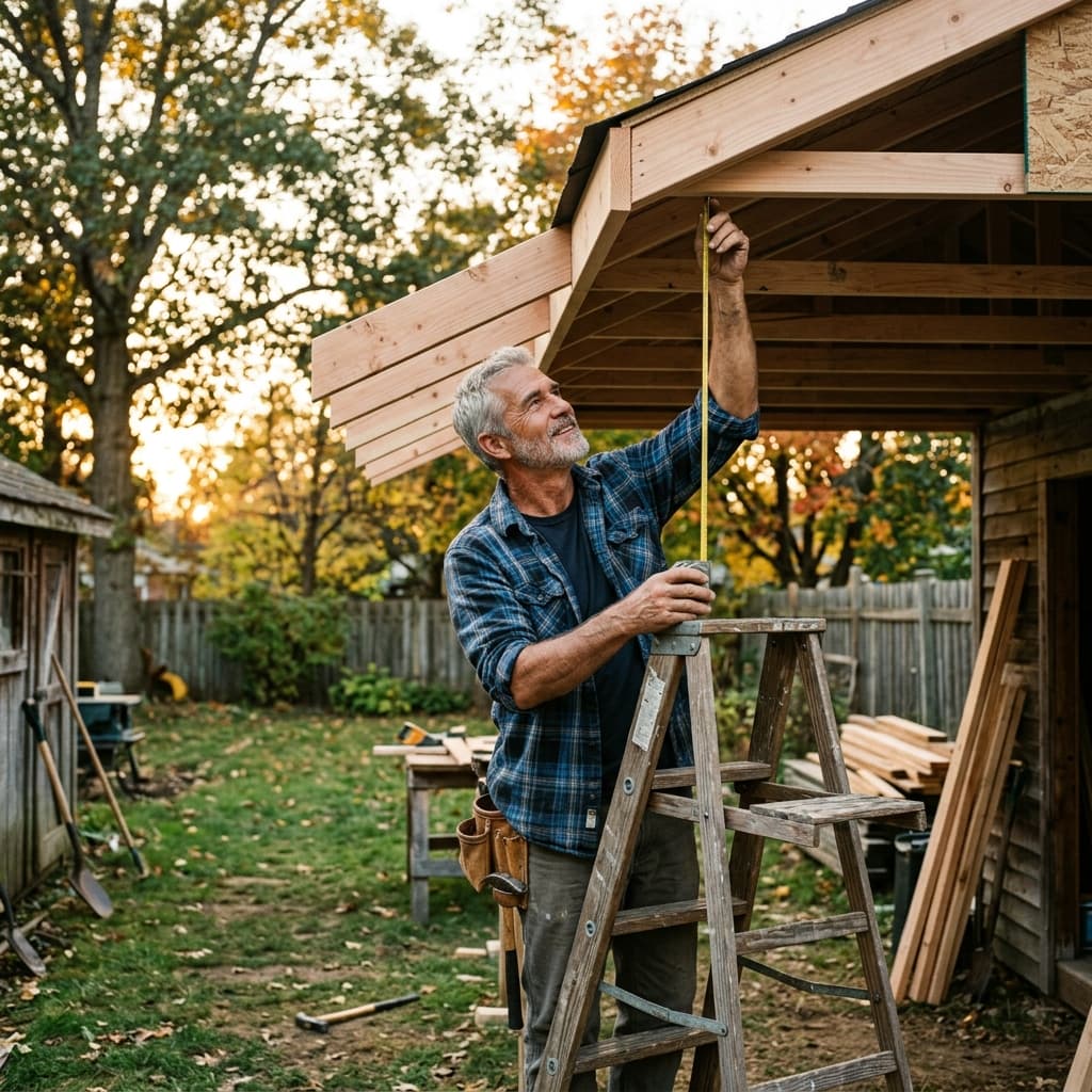 How to Build an Overhang for a Shed: Rafter Tails, Fascia, and Waterproofing